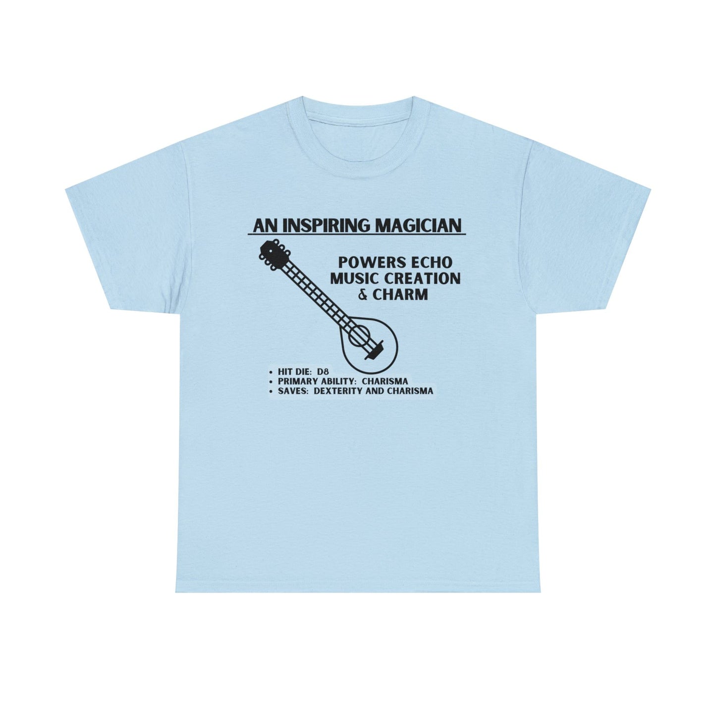TSHIRT BARD TEE D&D - Pick your color, up to 5x sizing!