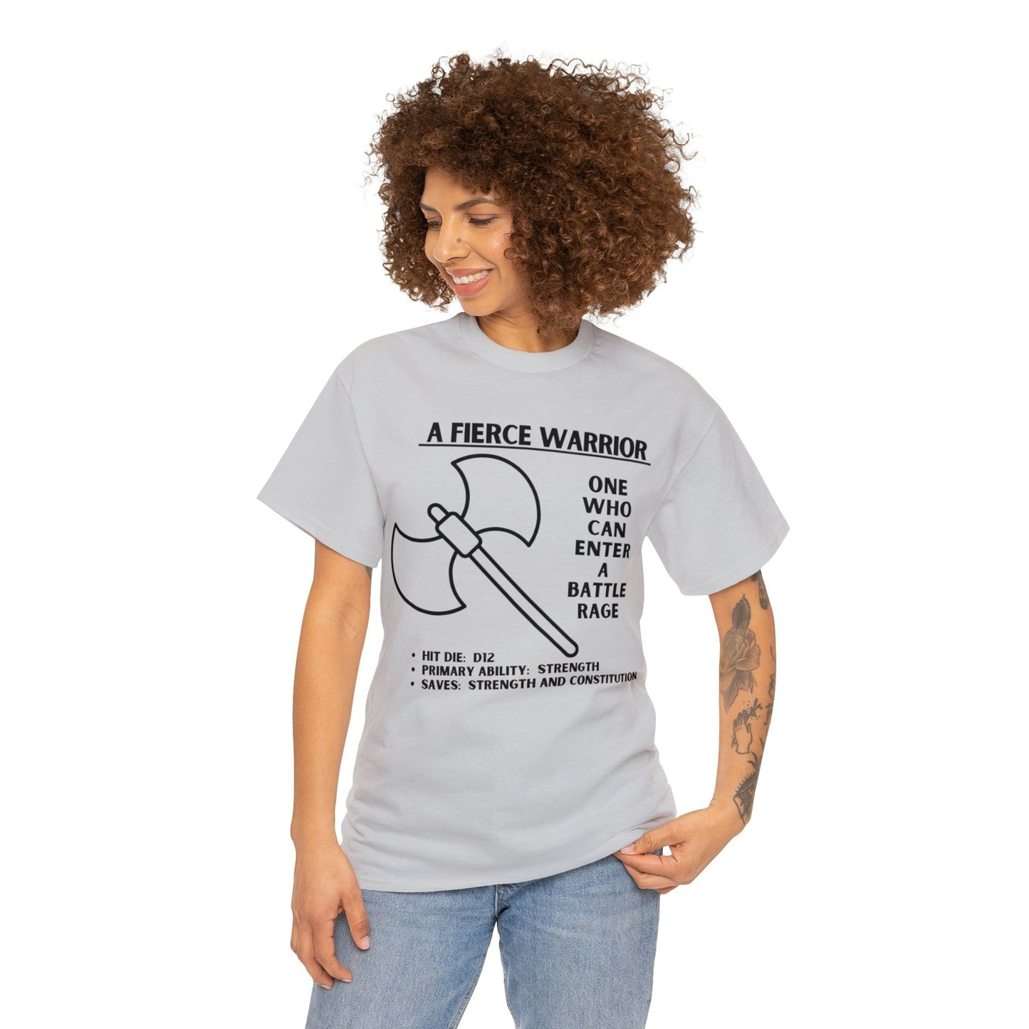 TSHIRT BARBARIAN TEE D&D - Pick your color, up to 5x sizing!