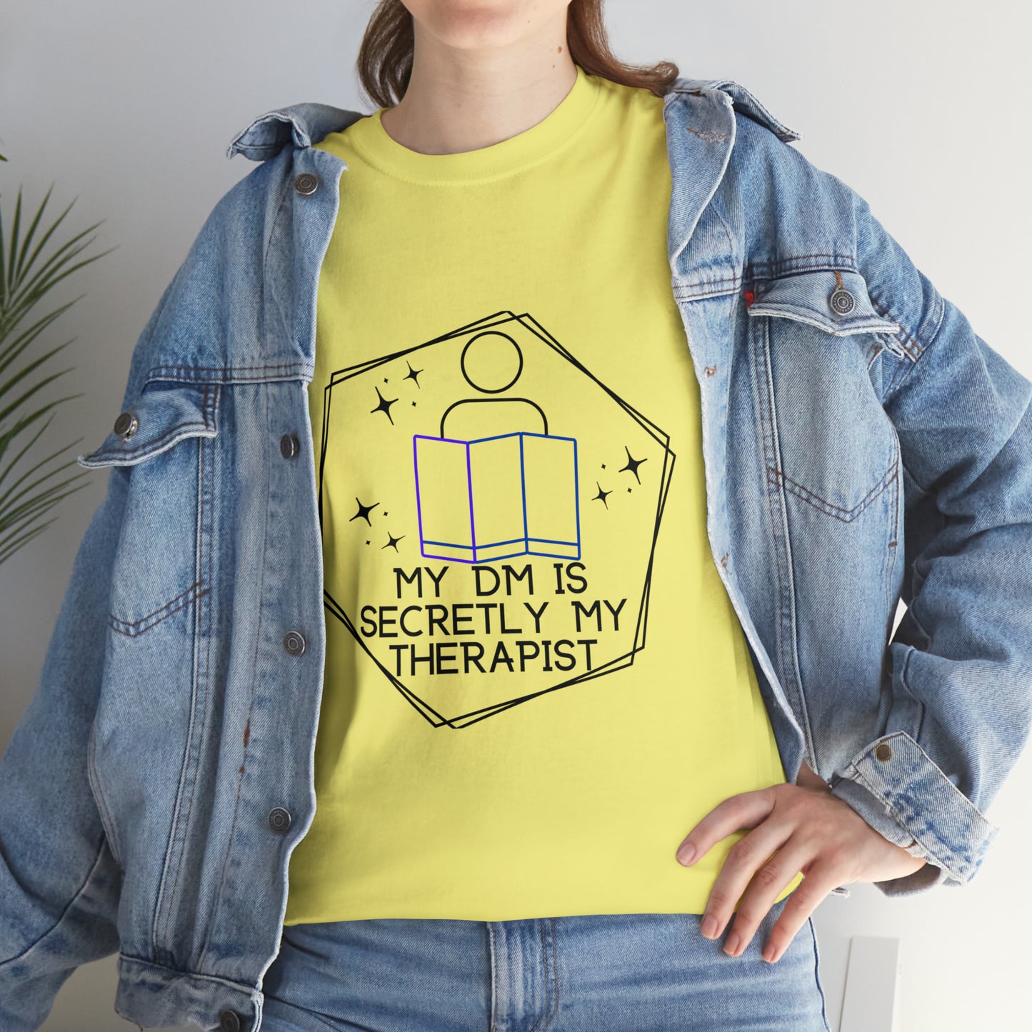 Funny DnD Shirt "DM is Secretly My Therapist" TShirt Tee for any RPG player