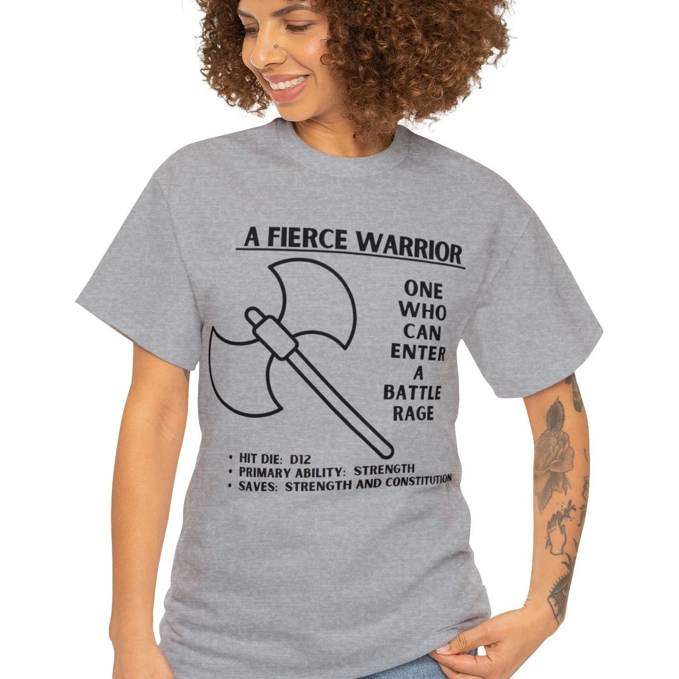 TSHIRT BARBARIAN TEE D&D - Pick your color, up to 5x sizing!