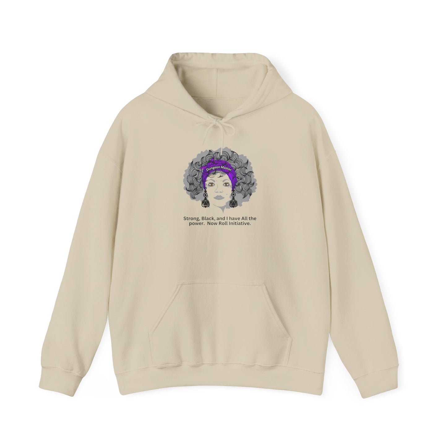 New! Black Pride Dungeons and Dragons DM Hooded Sweatshirt, Dungeons & Dragons African Pride DnD Hoodie, Black Girl D&D Hoodie