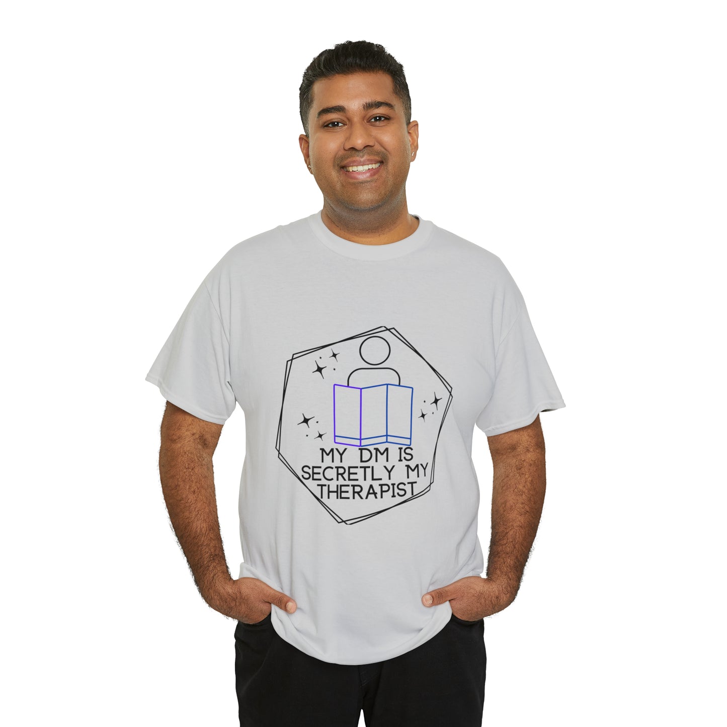 Funny DnD Shirt "DM is Secretly My Therapist" TShirt Tee for any RPG player