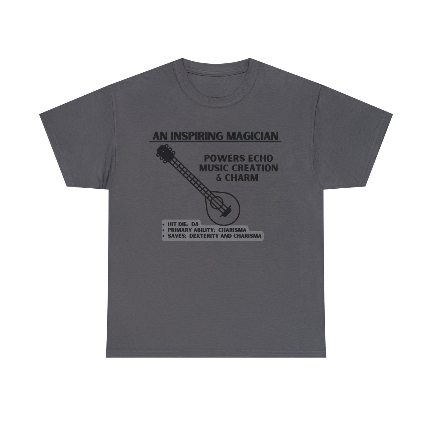 TSHIRT BARD TEE D&D - Pick your color, up to 5x sizing!