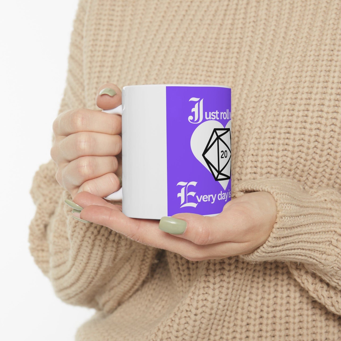 Everyday is Worthy D20 Heart MUG