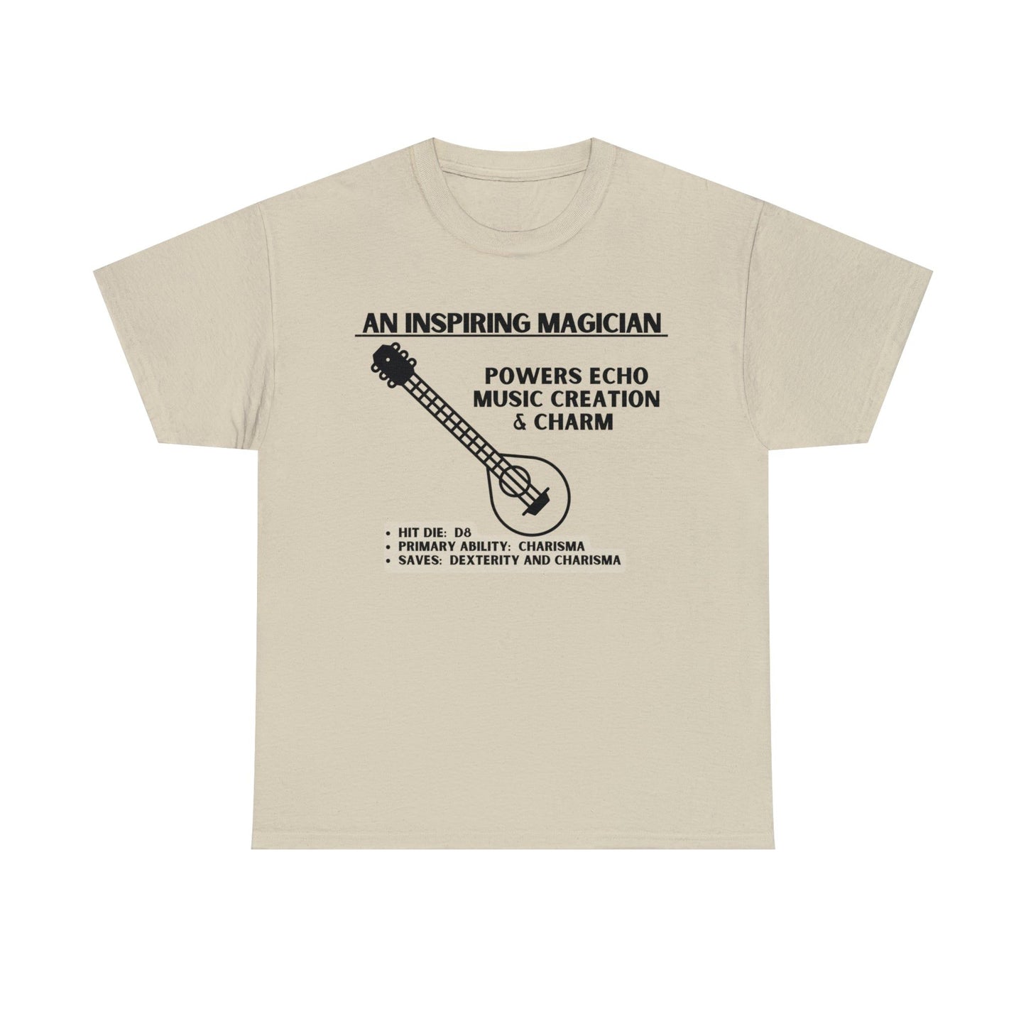 TSHIRT BARD TEE D&D - Pick your color, up to 5x sizing!