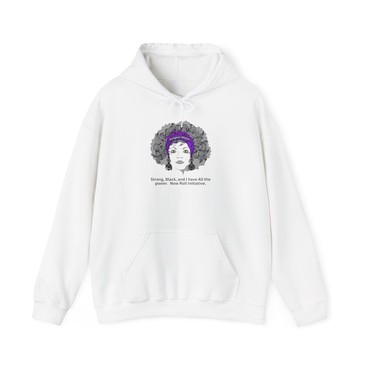 New! Black Pride Dungeons and Dragons DM Hooded Sweatshirt, Dungeons & Dragons African Pride DnD Hoodie, Black Girl D&D Hoodie