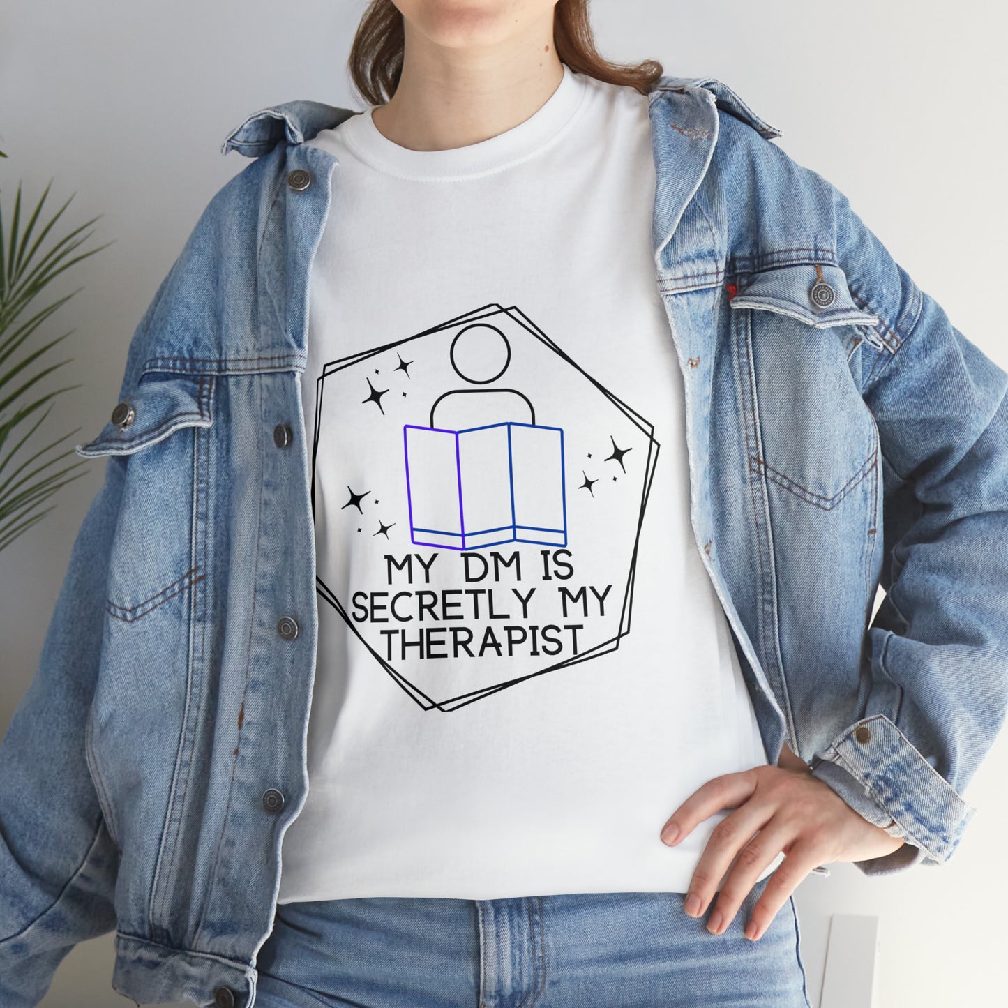 Funny DnD Shirt "DM is Secretly My Therapist" TShirt Tee for any RPG player