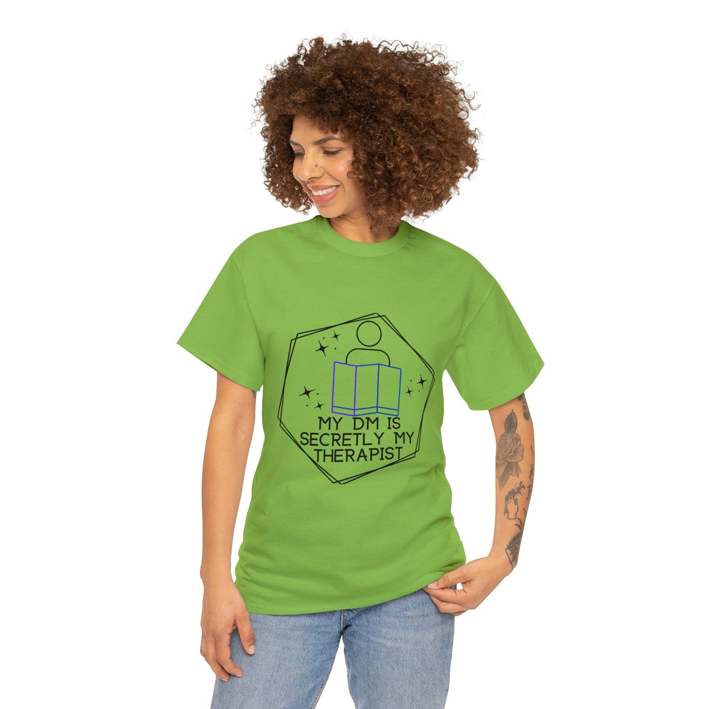 Funny DnD Shirt "DM is Secretly My Therapist" TShirt Tee for any RPG player