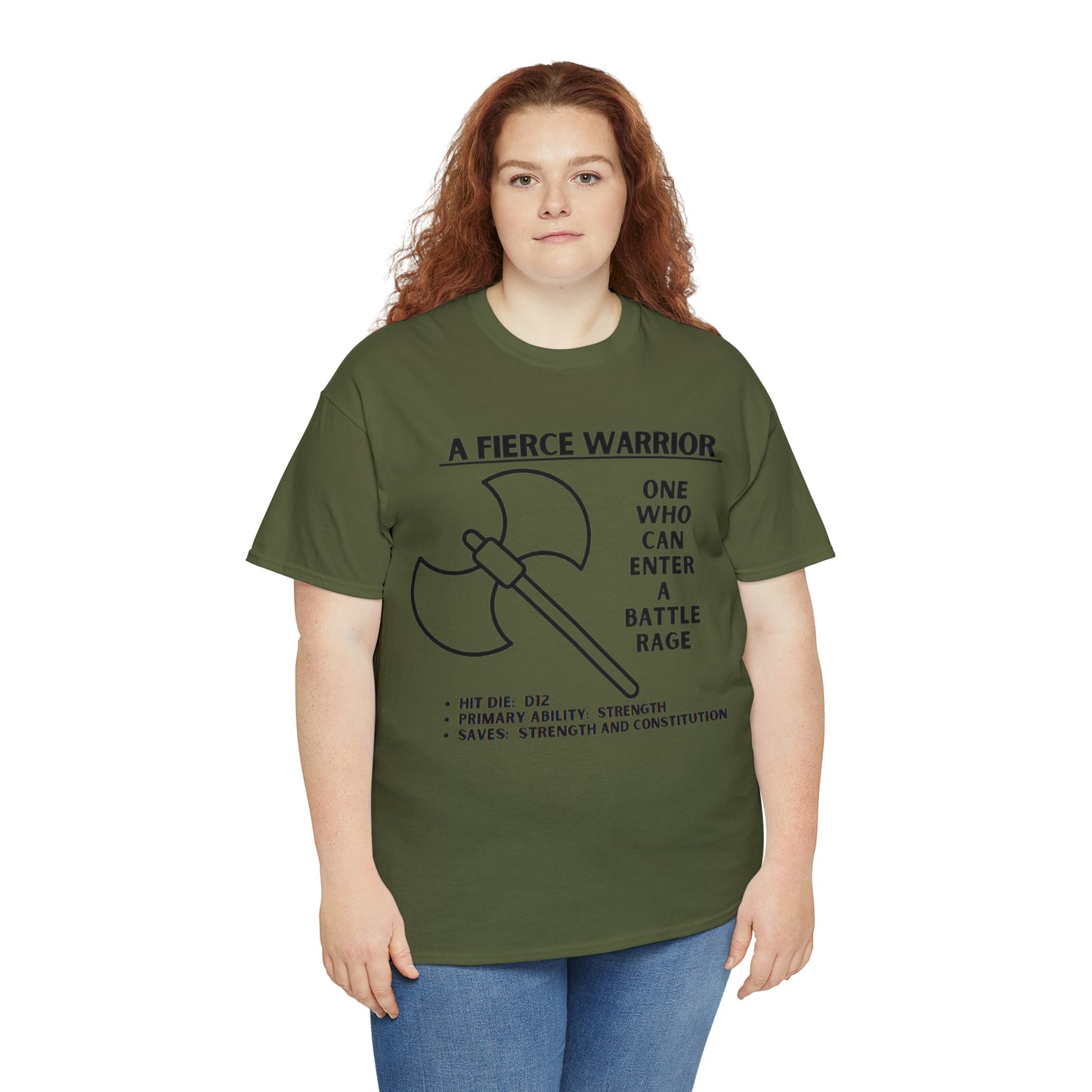 TSHIRT BARBARIAN TEE D&D - Pick your color, up to 5x sizing!