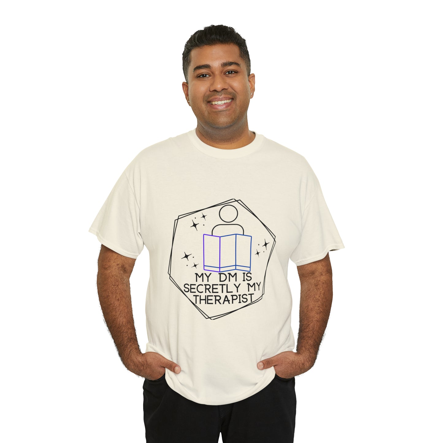 Funny DnD Shirt "DM is Secretly My Therapist" TShirt Tee for any RPG player
