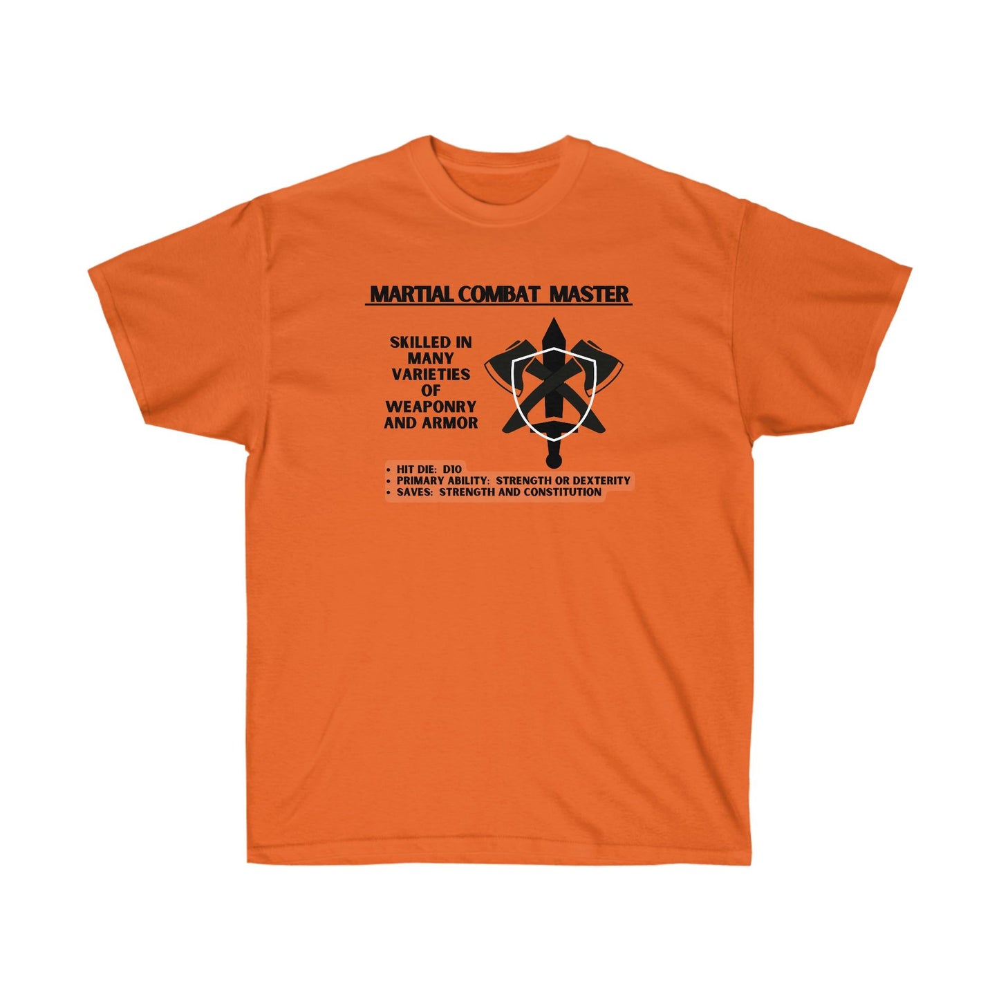 TShirt FIGHTER Tee D&D - Pick Your Color, Up to 5x Sizing!