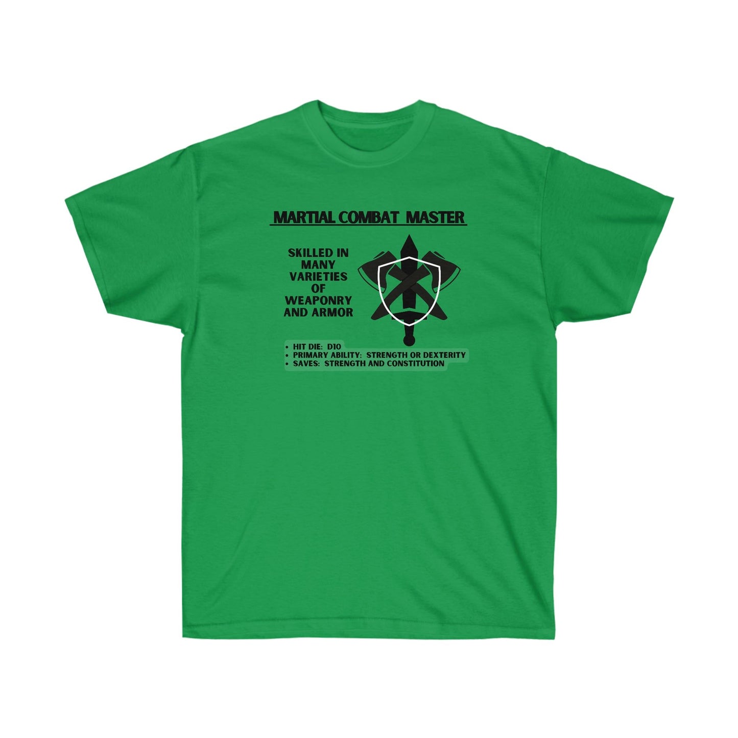 TShirt FIGHTER Tee D&D - Pick Your Color, Up to 5x Sizing!