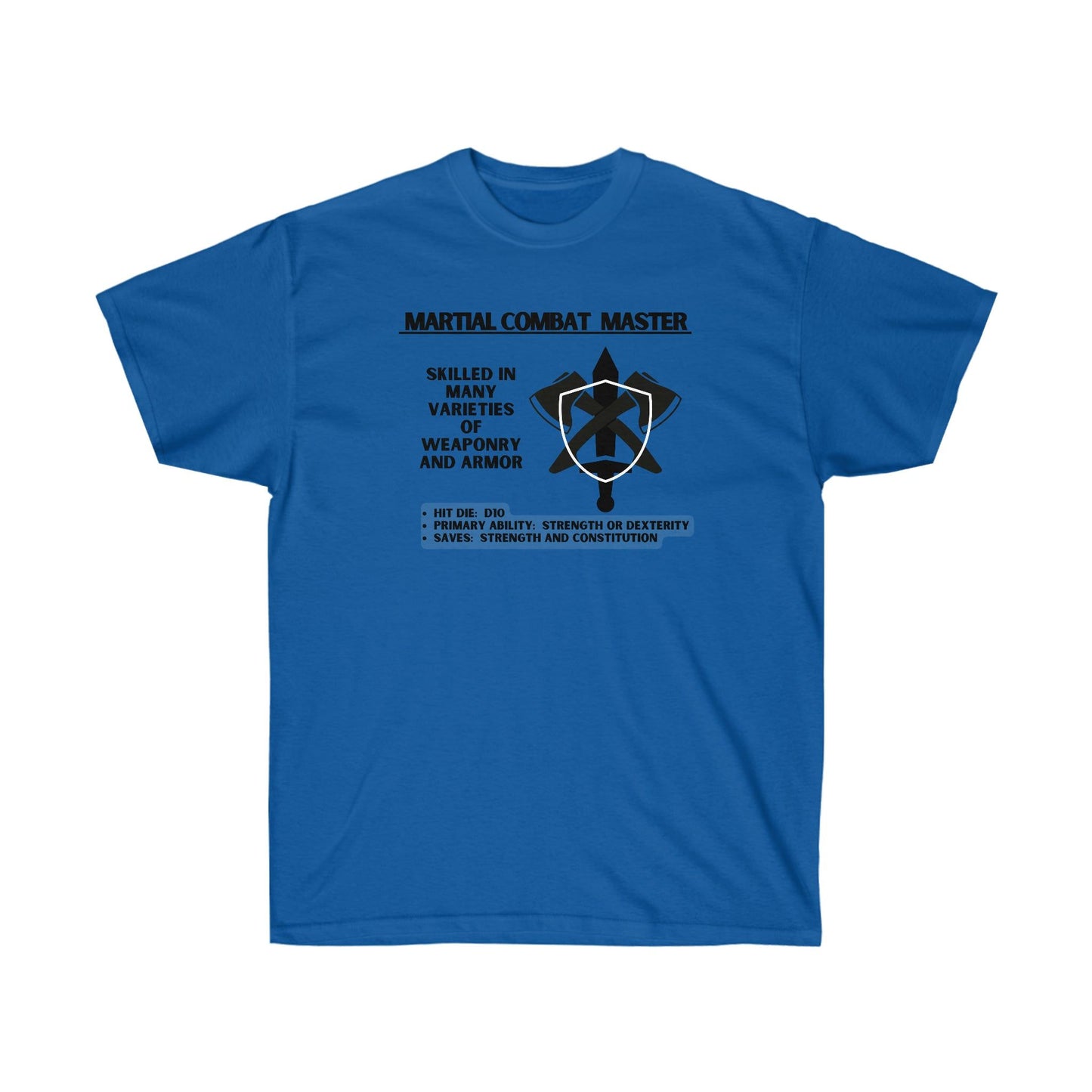 TShirt FIGHTER Tee D&D - Pick Your Color, Up to 5x Sizing!