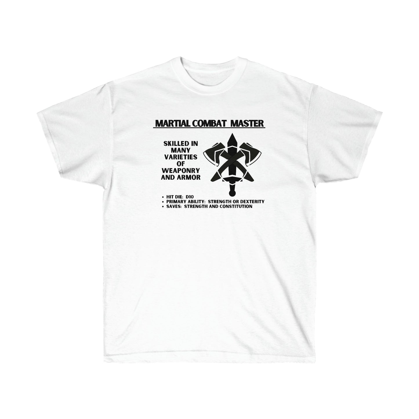 TShirt FIGHTER Tee D&D - Pick Your Color, Up to 5x Sizing!