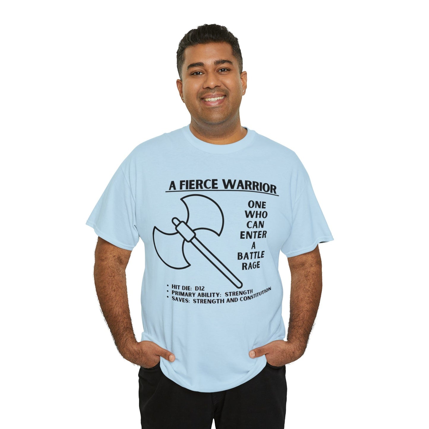 TSHIRT BARBARIAN TEE D&D - Pick your color, up to 5x sizing!