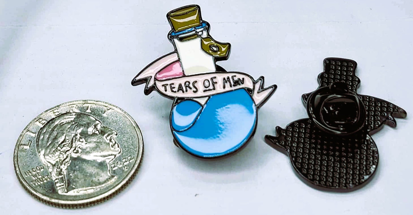 Tears Of Men Pin, Unique Pins Gift, Dungeons And Dragons Pin, Men's Tears Pin, Role-playing Game Pin, Unique Lapel Pin, Gifts For Him