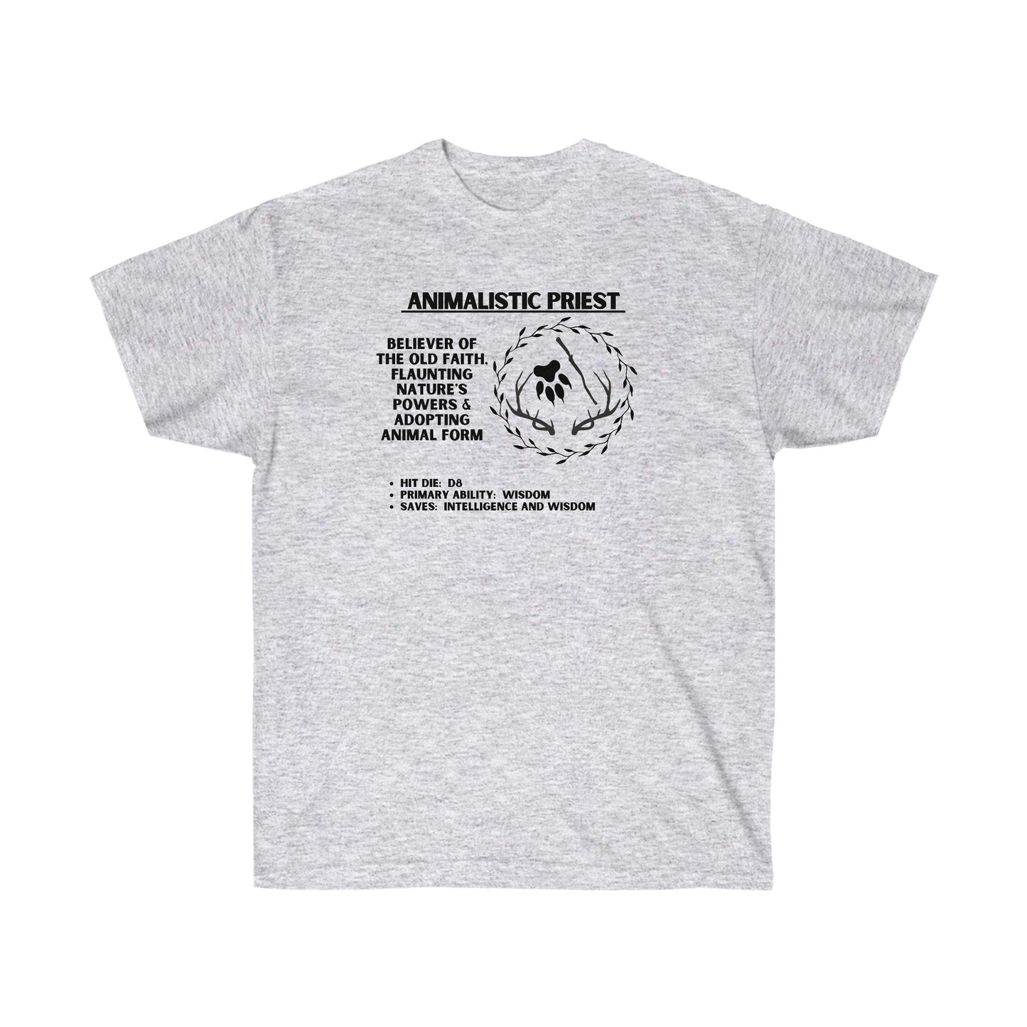 TShirt DRUID Tee D&D - Pick Your Color, Up to 5x Sizing!