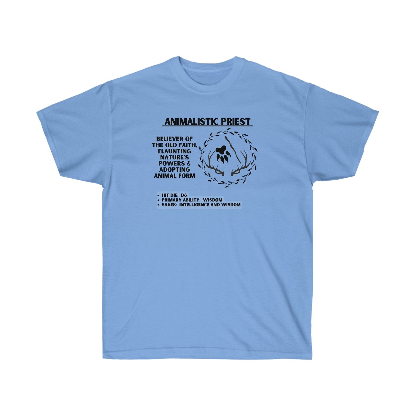 TShirt DRUID Tee D&D - Pick Your Color, Up to 5x Sizing!