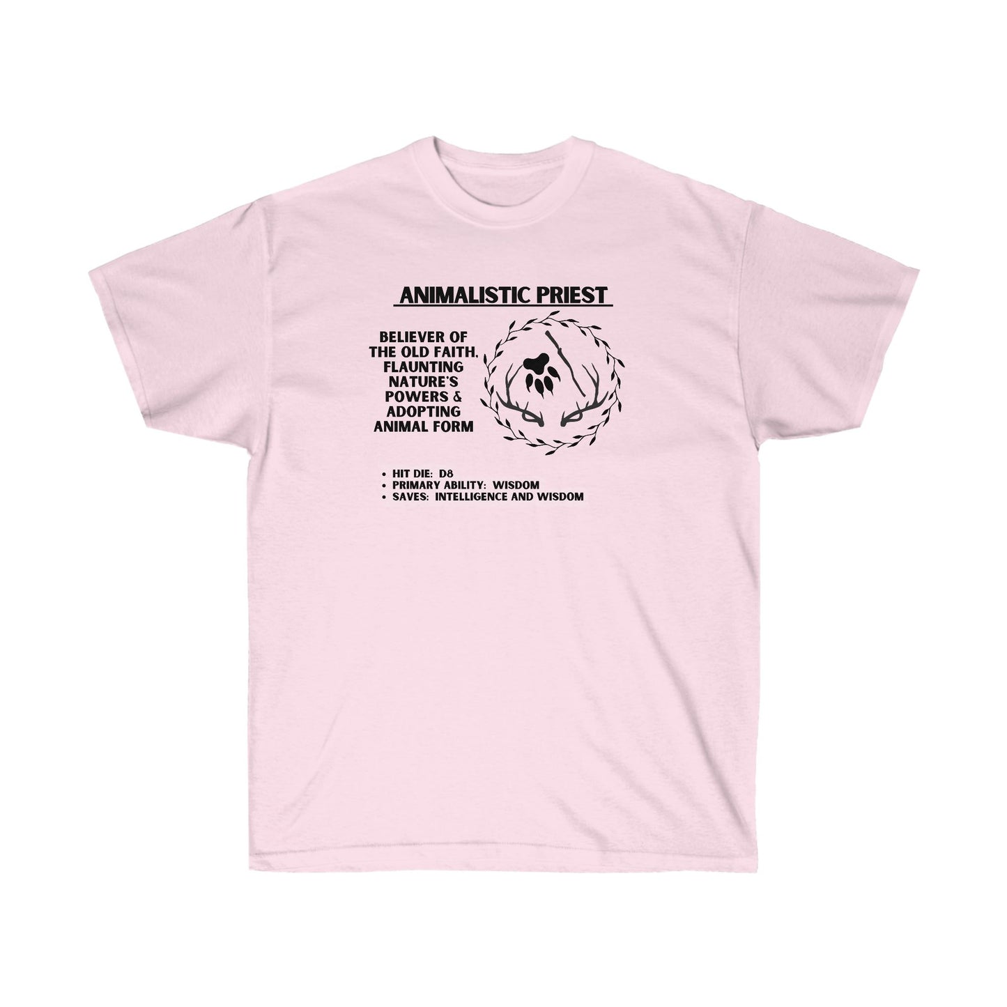 TShirt DRUID Tee D&D - Pick Your Color, Up to 5x Sizing!