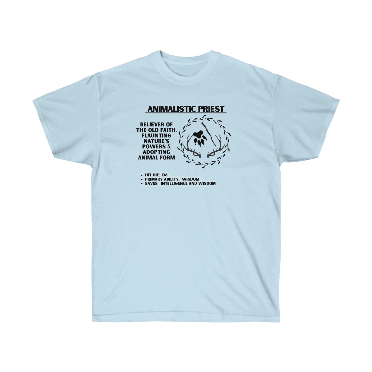TShirt DRUID Tee D&D - Pick Your Color, Up to 5x Sizing!