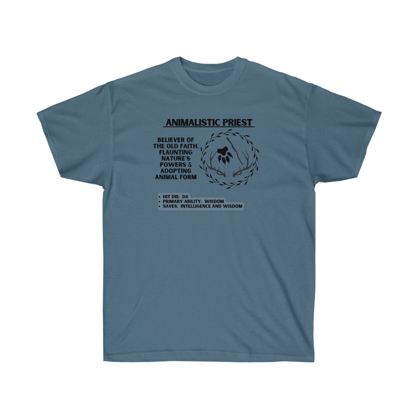 TShirt DRUID Tee D&D - Pick Your Color, Up to 5x Sizing!