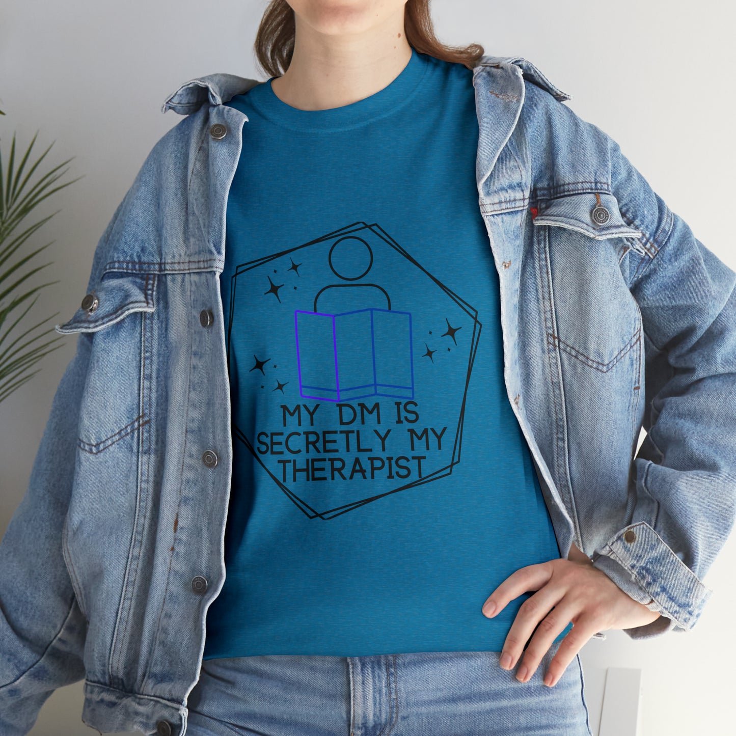 Funny DnD Shirt "DM is Secretly My Therapist" TShirt Tee for any RPG player