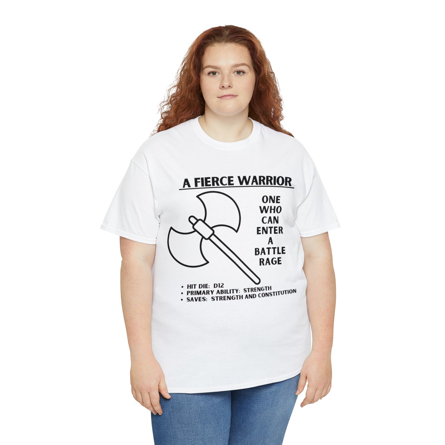 TSHIRT BARBARIAN TEE D&D - Pick your color, up to 5x sizing!