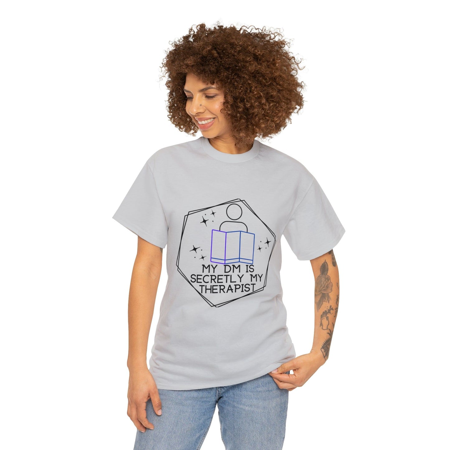 Funny DnD Shirt "DM is Secretly My Therapist" TShirt Tee for any RPG player
