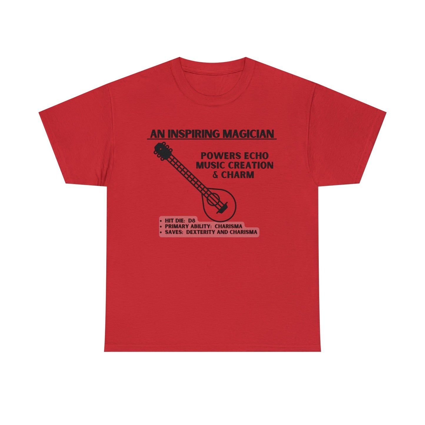 TSHIRT BARD TEE D&D - Pick your color, up to 5x sizing!