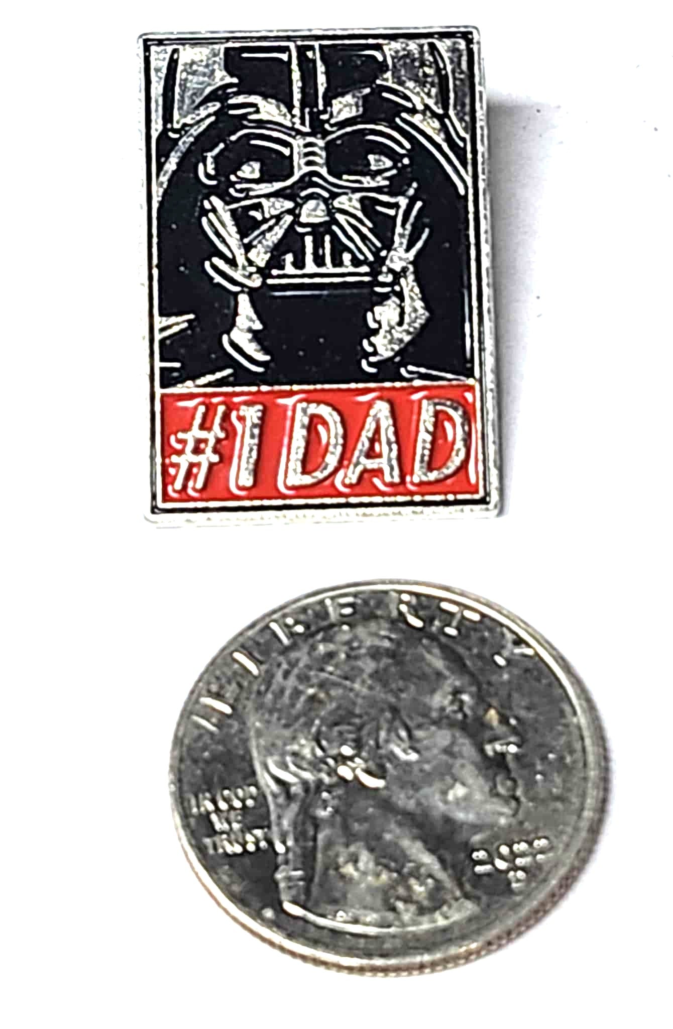 Star Wars Darth Vader #1 Dad Lapel Pin 3cm, Metal Fashion Fun Pin Gift for Dad, Darth Vader Dad Pin