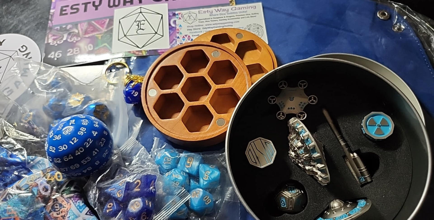 TIKTOK ORDER #1 - BLUE $150- - RANDOM DICE PICK PACKAGE AIRDATE 7/13/2025, ITEM PULL ON 7/17/2025