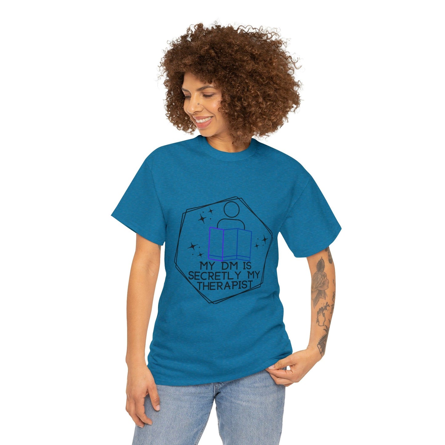 Funny DnD Shirt "DM is Secretly My Therapist" TShirt Tee for any RPG player