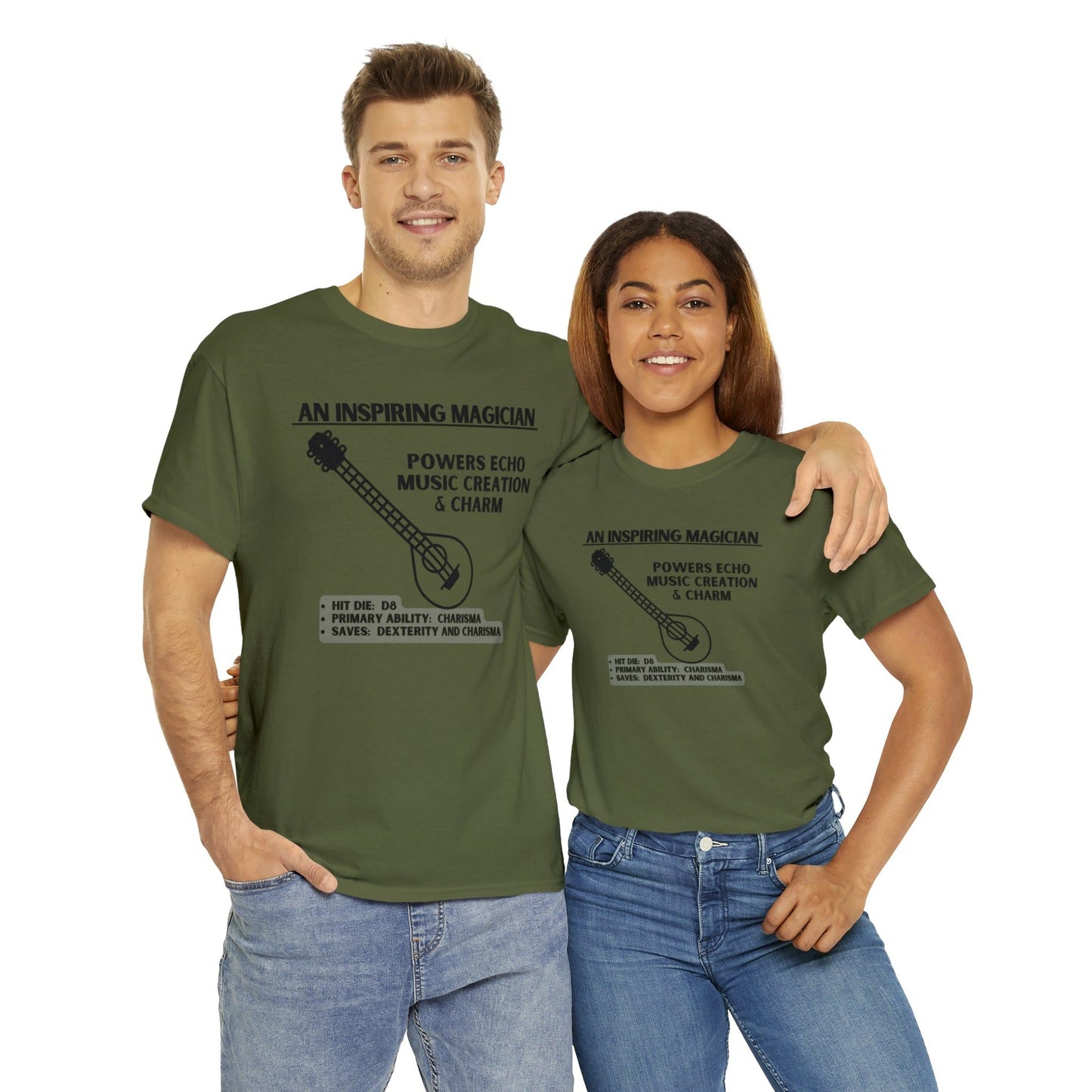 TSHIRT BARD TEE D&D - Pick your color, up to 5x sizing!