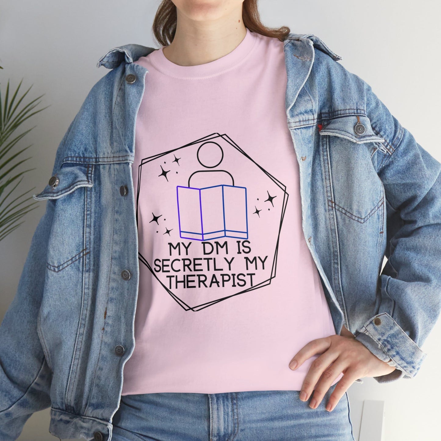 Funny DnD Shirt "DM is Secretly My Therapist" TShirt Tee for any RPG player