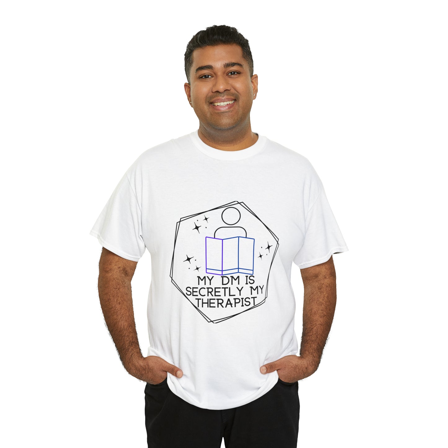 Funny DnD Shirt "DM is Secretly My Therapist" TShirt Tee for any RPG player
