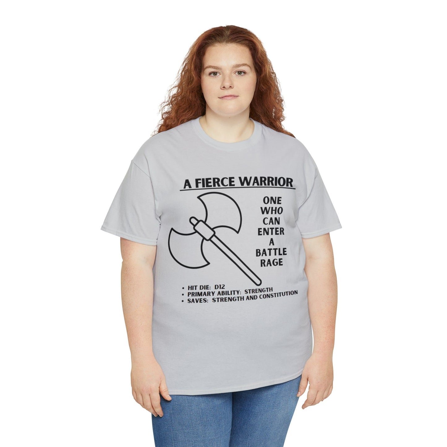 TSHIRT BARBARIAN TEE D&D - Pick your color, up to 5x sizing!
