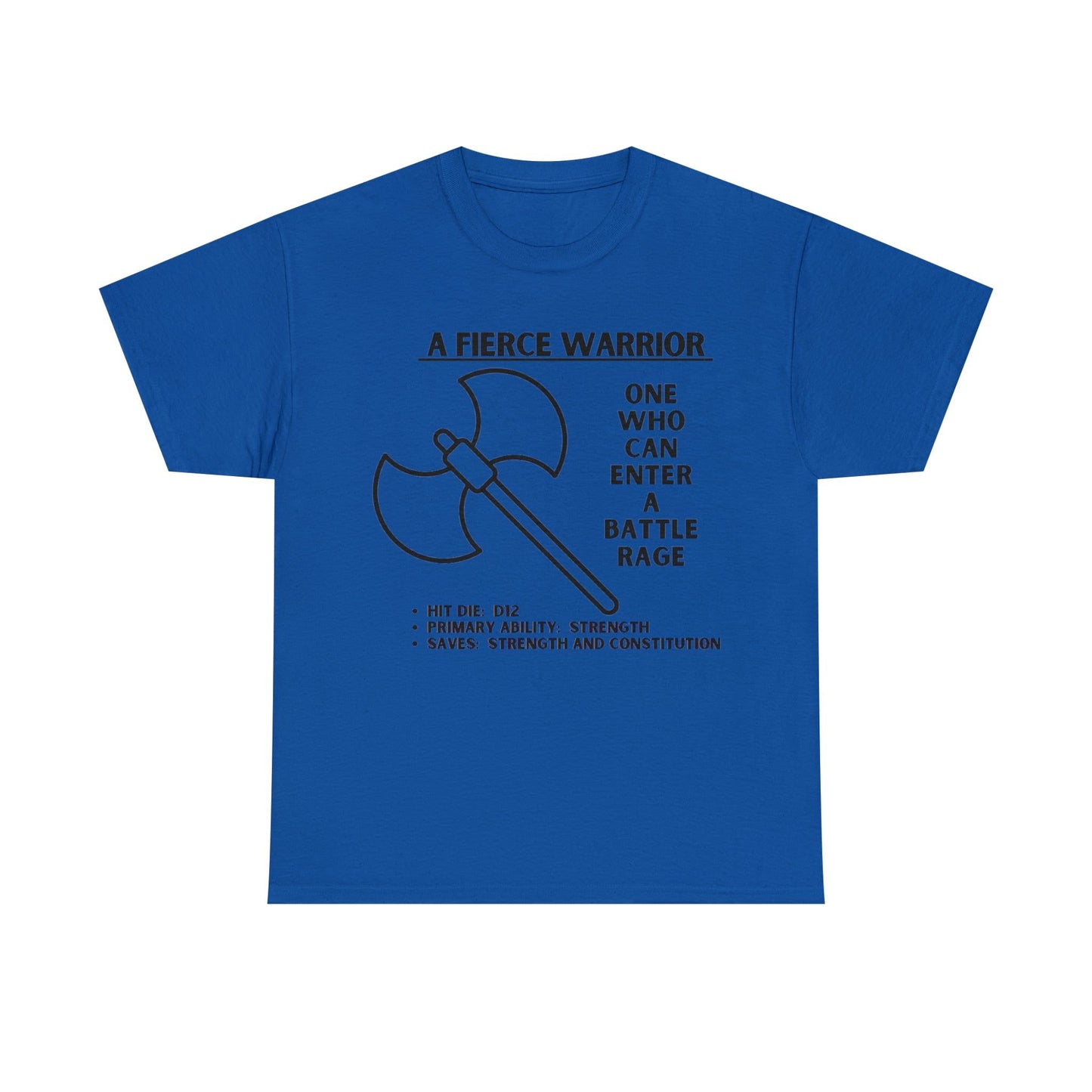 TSHIRT BARBARIAN TEE D&D - Pick your color, up to 5x sizing!