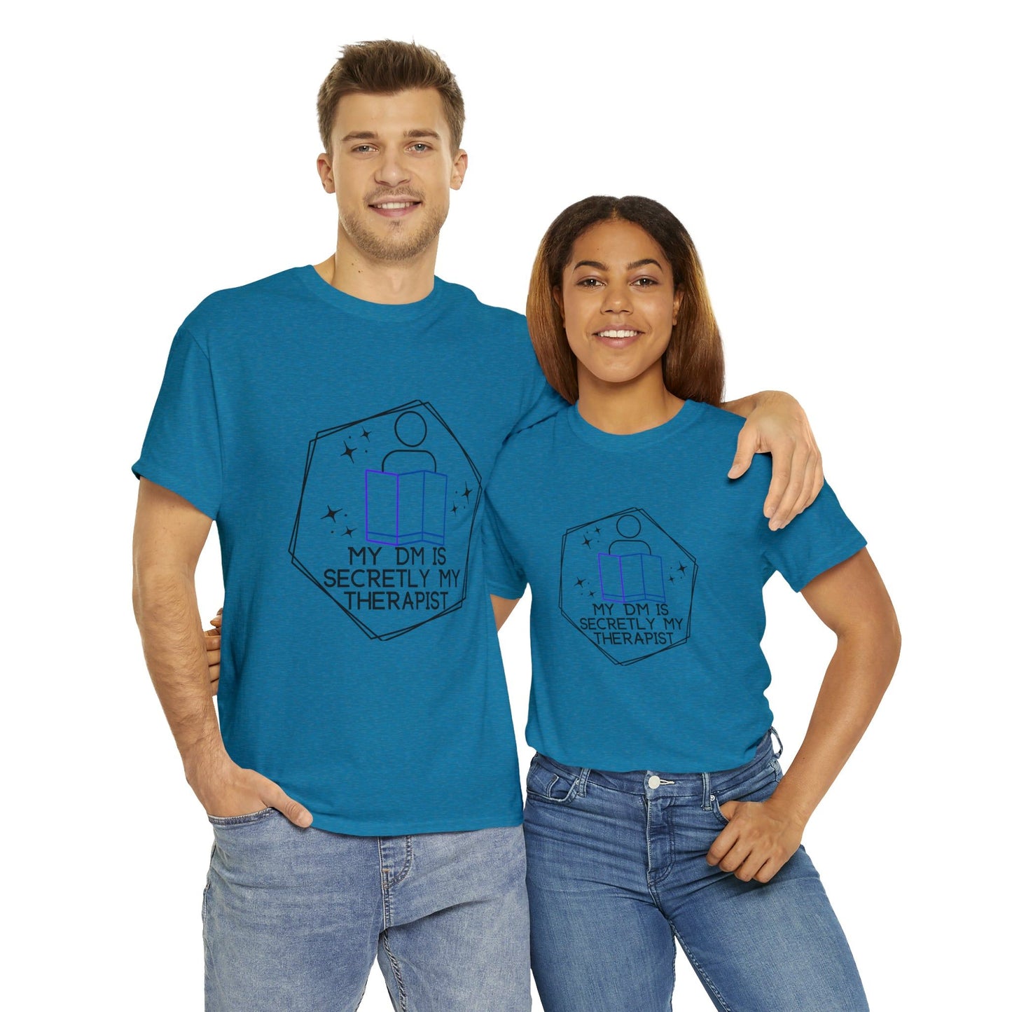 Funny DnD Shirt "DM is Secretly My Therapist" TShirt Tee for any RPG player