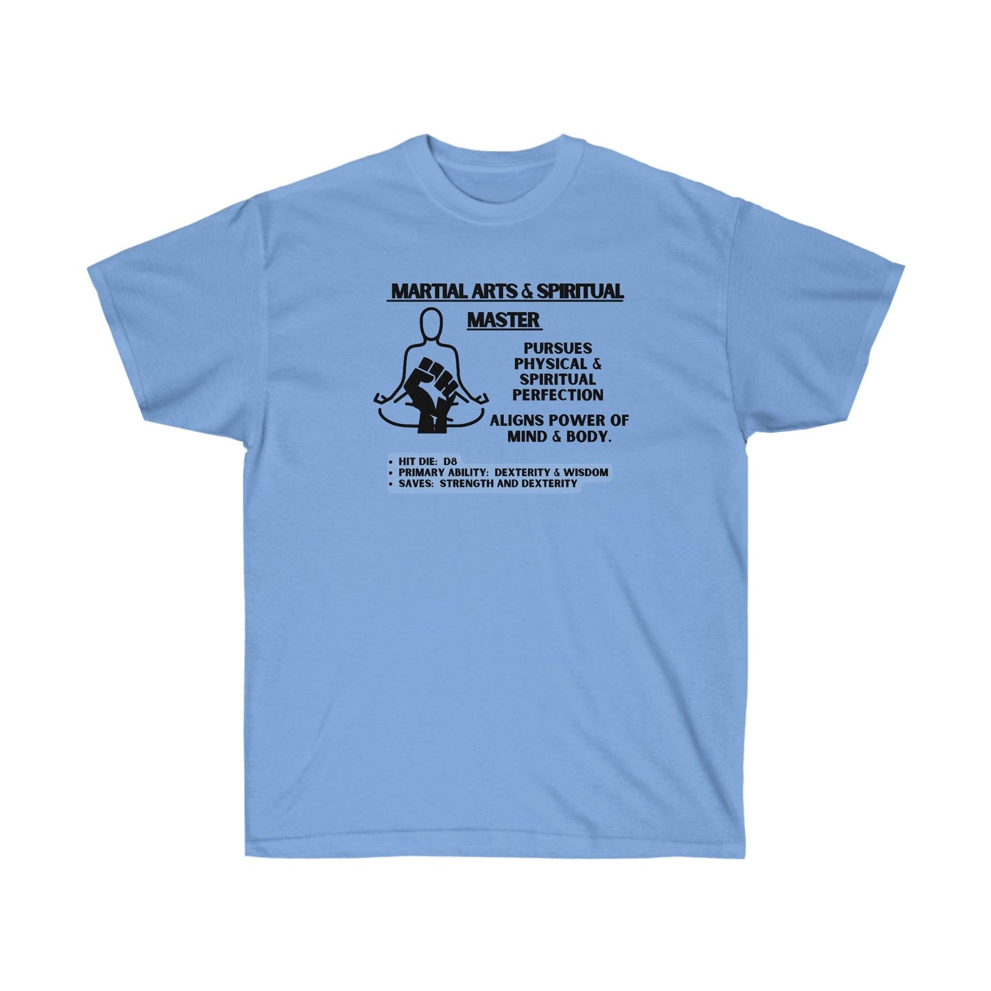 TShirt MONK Tee D&D - Pick Your Color, Up to 5x Sizing!