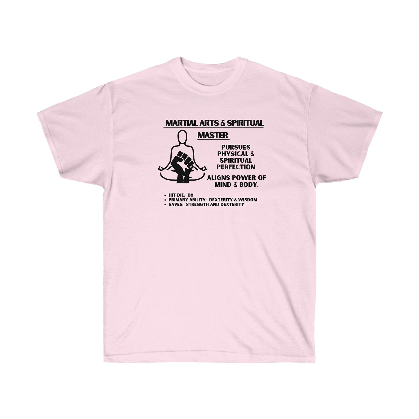 TShirt MONK Tee D&D - Pick Your Color, Up to 5x Sizing!