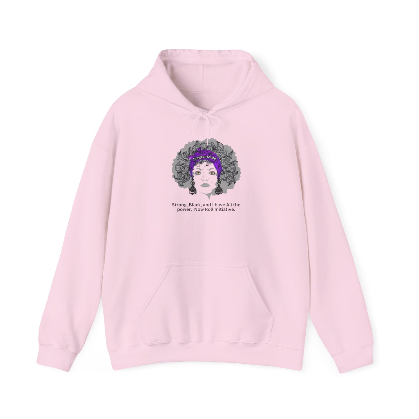 New! Black Pride Dungeons and Dragons DM Hooded Sweatshirt, Dungeons & Dragons African Pride DnD Hoodie, Black Girl D&D Hoodie