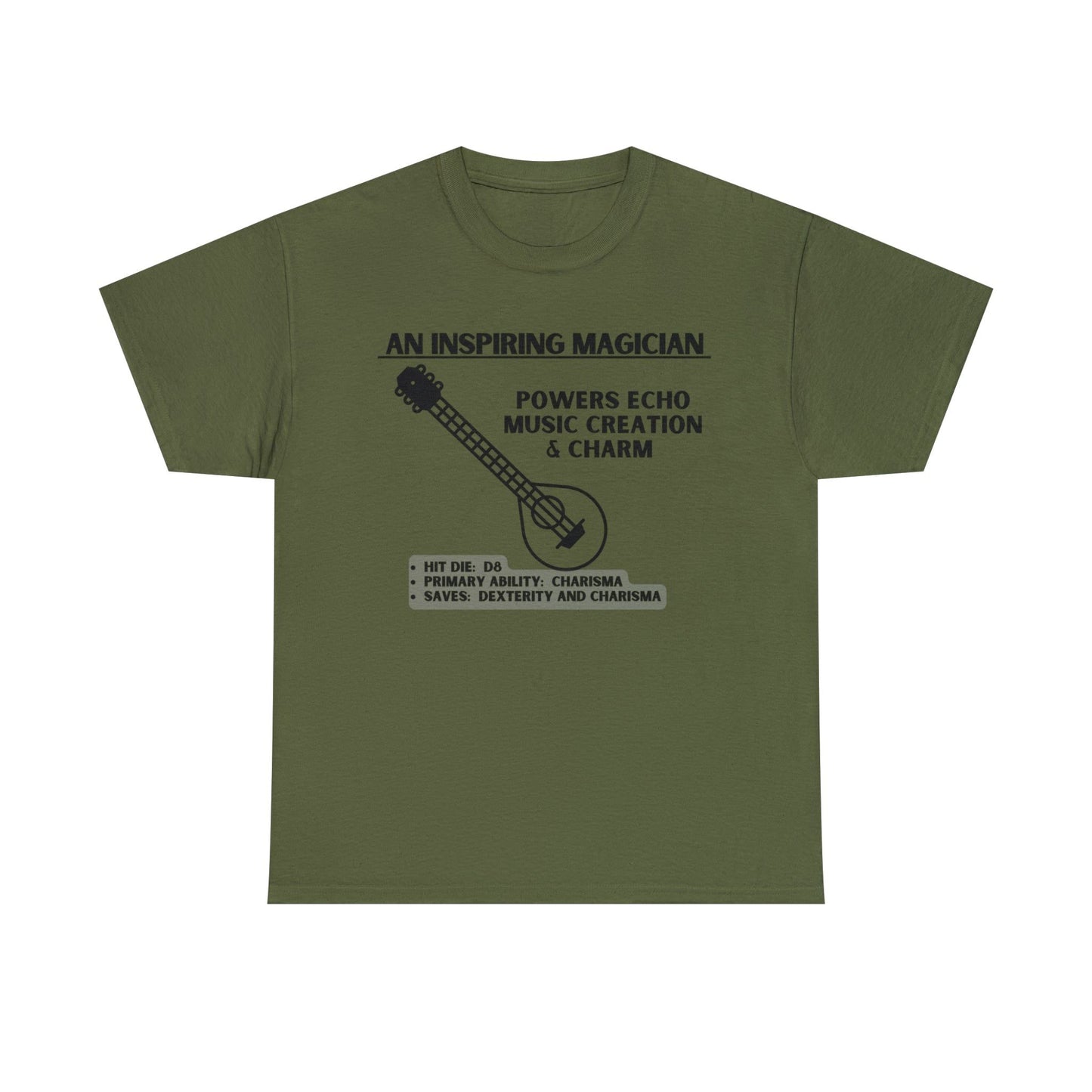TSHIRT BARD TEE D&D - Pick your color, up to 5x sizing!