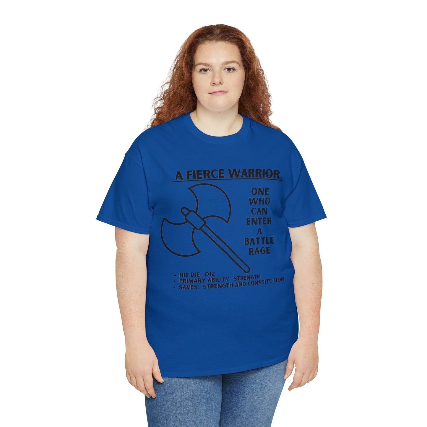 TSHIRT BARBARIAN TEE D&D - Pick your color, up to 5x sizing!