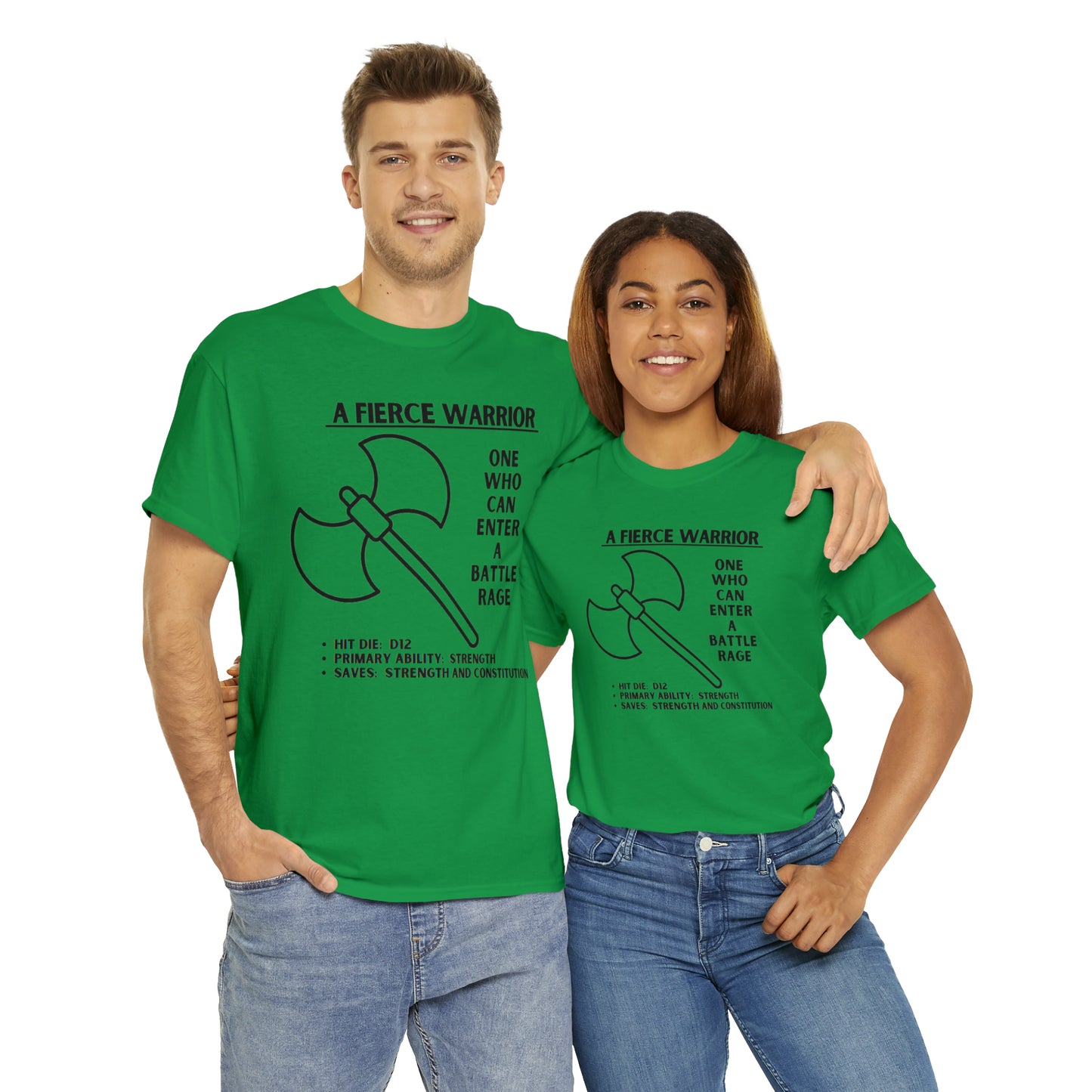 TSHIRT BARBARIAN TEE D&D - Pick your color, up to 5x sizing!