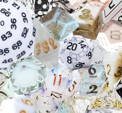 New! White Collage Hawaiian Shirt, Mens Dice DnD, RPG, Gaming Shirt, Gift for DnD Player, Fun RPG Shirt, DM Wedding Gift, DnD Wedding, rpg Gift - Fits Great!