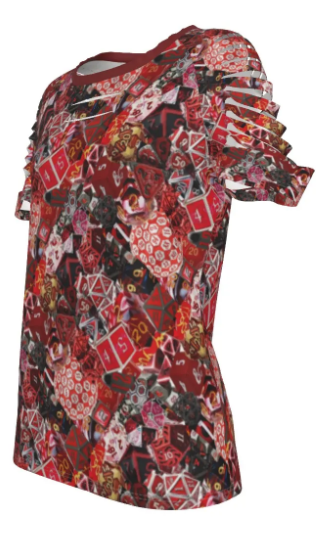 New Red Hawaiian Shirt, Men Dice DnD, RPG, Gaming Shirt, Gift for DnD Player, Fun RPG Shirt, DM Wedding Gift, DnD Wedding, rpg Gift (Copy)