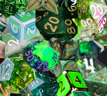 New! Green Hawaiian Shirt, Dice DnD, Unisex RPG, Gaming Shirt, Gift for DnD Player, Fun RPG Shirt, DM Wedding Gift, DnD Wedding, rpg Gift
