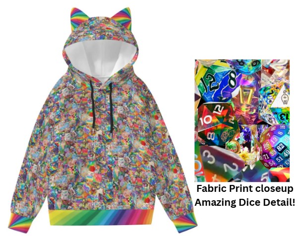 New Rainbow Hawaiian Shirt, Dice DnD, Pride RPG, Gaming Shirt, Gift for DnD Player, Fun RPG Shirt, DM Wedding Gift, DnD Wedding, rpg Gift