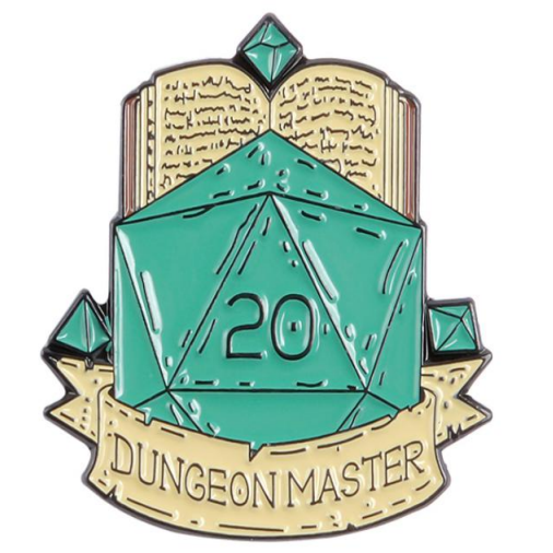 DND Hard Enamel Pin Styles Fantasy RPG Game Badge D20 Dice Brooches Gift for TTRPG Lovers and Dungeon Master, Great for Tabletop Gamers Gift