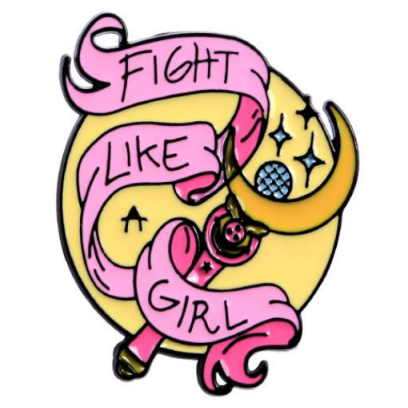 Fight Like a Girl Pin